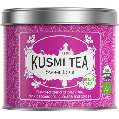 Kusmi Tea Sweet Love sypaný čaj v kovovej dóze 100 g