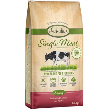 Lukullus Single Meat hovädzie bez obilnín 2 x 12 kg