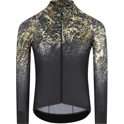 Q36.5 Мъжка фланелка с дълъг ръкав за колоездене Q36.5 Gregarius Hybrid Alpi Camo Long Sleeve Jersey Cycling jersey - Black (056-3788-0113)