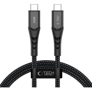 Tech-Protect ub11t ultraboost type-c cable pd 100w / qc3.0 100cm black (5906302390717)