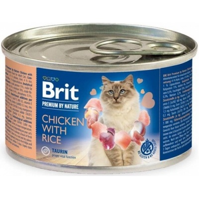 Brit Premium by Nature Cat Chicken with Rice 0,2 kg