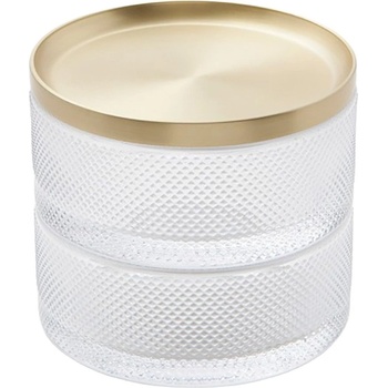 Umbra Стъклена кутия за бижута на две нива Umbra Tesora, цвят месинг (1013238-104)