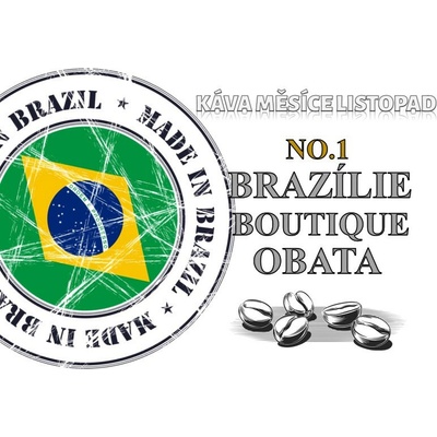Coffeedream Káva Brazílie Boutique Obata jemné mletí český turek A29 0,5 kg