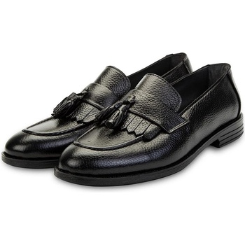 Ducavelli Tassel Мъжки обувки от естествена кожа - Черни 308280 (308280_Черно)