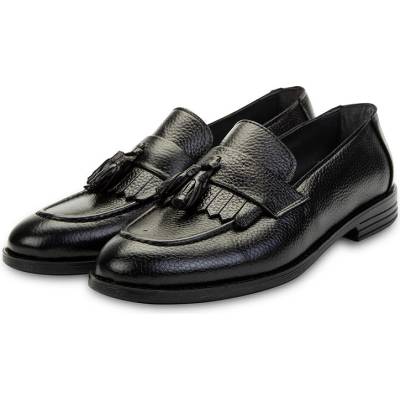 Ducavelli Tassel Мъжки обувки от естествена кожа - Черни 308280 (308280_Черно)