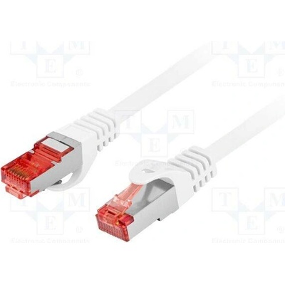 Lanberg PCF6-10CU-0500-W Patch S/FTP Cat 6 RJ45 vidlice z obou stran lanko Cu 5m