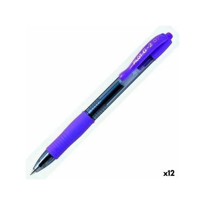 Pilot Гел писалка Pilot G-2 Виолетов 0, 7 mm (12 броя)