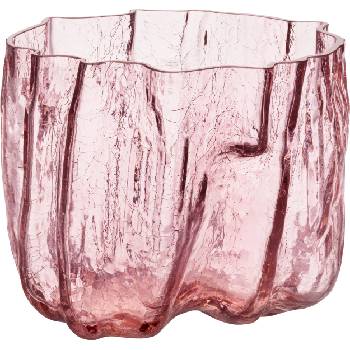 Kosta Boda Ваза Crackle кристал 17, 5 см розова (7042116)
