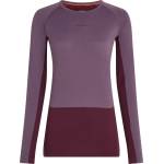 Icebreaker Дамско мериносово термобельо Icebreaker Women's Merino 200 Zoneknit L/S Crewe Merino base layer - Dark Berry / Grey Plum / Cb - размер XL (115-2824-0215)