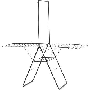 Brabantia Сушилник за дрехи Hangon с прът 181 см матовочерен (403521)