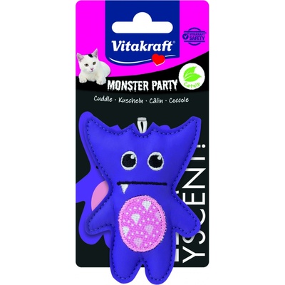 Vitakraft Monster fialový s catnipem 8 x 6 cm
