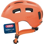 ABUS Youn-I 2.0 bicycle helmet - with light for children, teenagers and young adults - for girls and boys - mono orange, size M - 40171 (40171)