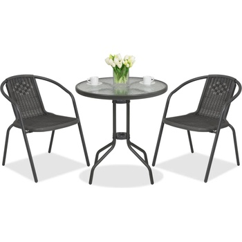 Garden Point Метални градински мебели Modena/Bergamo за 2 души с малка масичка (GAP503-2)