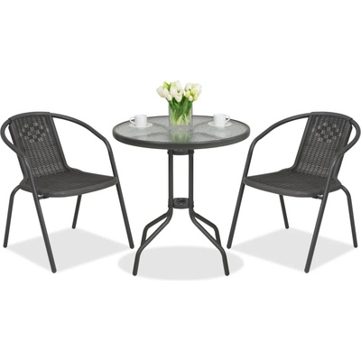 Garden Point Метални градински мебели Modena/Bergamo за 2 души с малка масичка (GAP503-2)