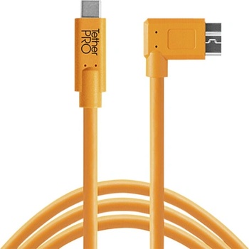 Tether Tools CUC33R15-ORG- USB-C to 3.0 Micro- B, Right Angle, 4,6m, oranžový
