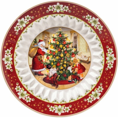 Villeroy & Boch Toy's Fantasy misa Santa Claus číta listy 25 cm