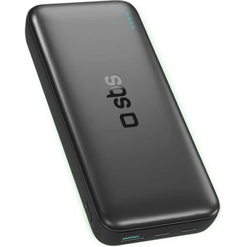 SBS Infinity Преносима батерия Powerbank 20000mAh 10W LiFePo₄ USB-A USB-C - черен (TTBB20000PO4K)