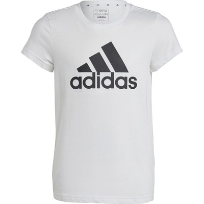 adidas Детска тениска Adidas Girls Essentials Linear T-Shirt - Wht/Blk BOS