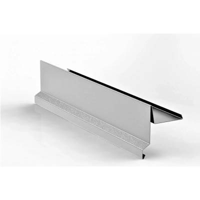 Závětrná lišta r.š.250mm klasik s okapnicí pozink Lakovaný RAL 9006 stříbrná s folií dl.2m