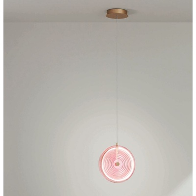 Ondaluce JOKEY Пендел 13W 3000K Ф300mm Розов (SO.JOKEY/PC-ROSA)