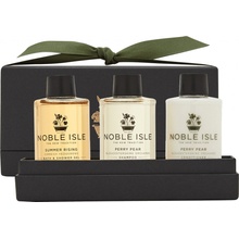 Noble Isle sada koupelových a sprchových gelů Travel Trio 3 x 75 ml dárková sada