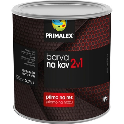 Primalex 2v1 na kov červenohnědá 0,75L