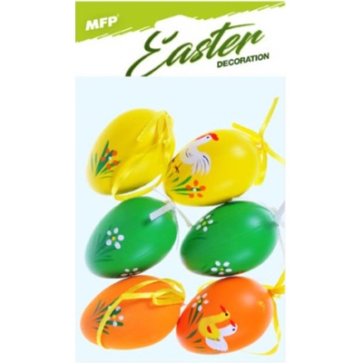 Vajíčka plast 6cm/6ks potisk 629 – Zboží Dáma Vajíčka plast 6cm/6ks potisk 629 – Zboží Dáma