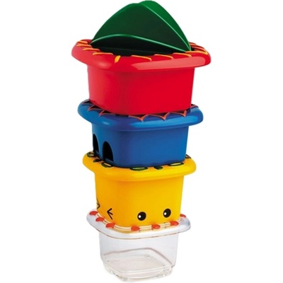 Tolo Детска играчка Tolo - Активна пирамида с 4 чашки (89656)