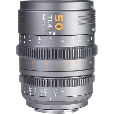 SIRUI Vision Prime 1 Series 50mm T1.4 Full Frame Cine Lens (Native E mount, Metal Grey Color, Z/RF/L Interchangable Mount)) Farba: Black