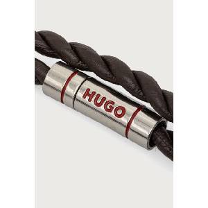 HUGO гривна мъжка от кожа e-doublebraid4-bra (50552596) - answear - 146,49 лв