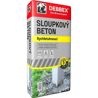 Den Braven Sloupkový beton rychletuhnoucí 25 kg – Zboží Mobilmania