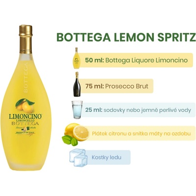 Bottega Liquore Limoncino 30% 0,7 l (čistá fľaša)