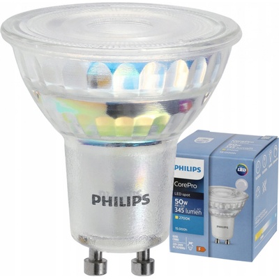 Philips LED žárovka GU10 4W - 345 Lm - teplá bílá - CorePro Premium PHL-9290024959