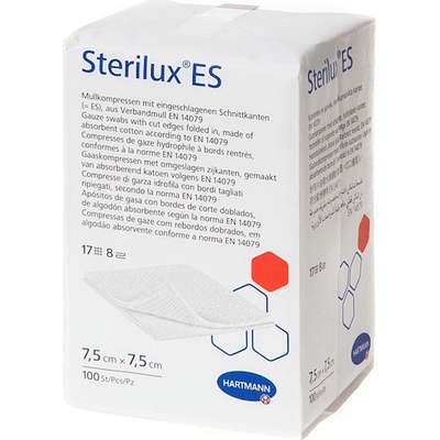STERILUX ES Gáza kompresná nesterilná 7,5 x 7,5 cm 17 vlákien 100 ks