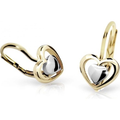 Danfil dětské náušnice C1604 ze žlutého zlata zapínání klapka