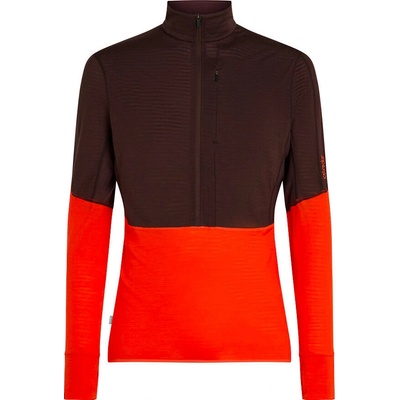 Icebreaker Merino 200 RealFleece Descender LS Half Java/Fervid/Cb