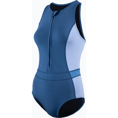 ZONE3 Дамски неопренов костюм за плуване ZONE3 Yulex Sleeveless multi blue/white