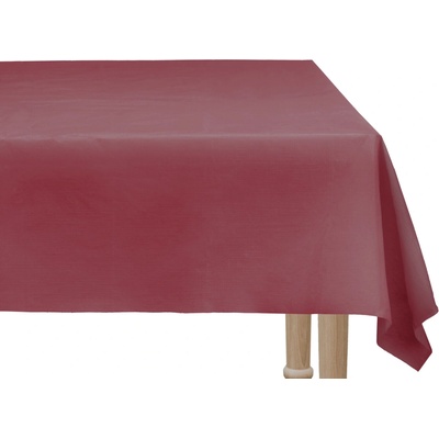 PartyDeco Plastový ubrus červený tmavý 137x183 cm