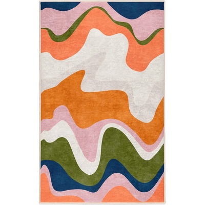 Mila Home Оранжев килим подходящ за пране 120x180 cm Squiggly Orange - Mila Home (HKG-MMN-Colorful-003-120x180)