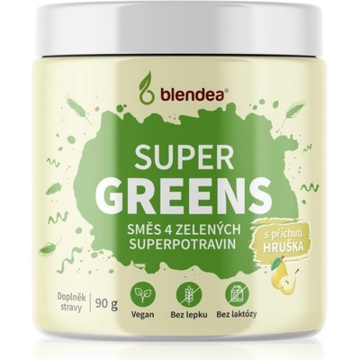 Blendea Supergreens prášek na přípravu nápoje pro detoxikaci Pear 90 g