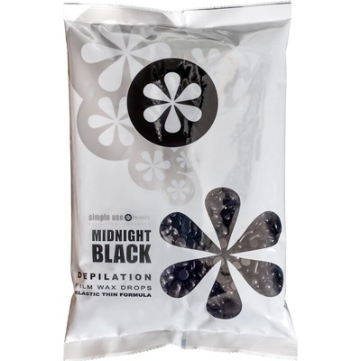simple use Depilační vosk zrnka Midnight Black 800 g