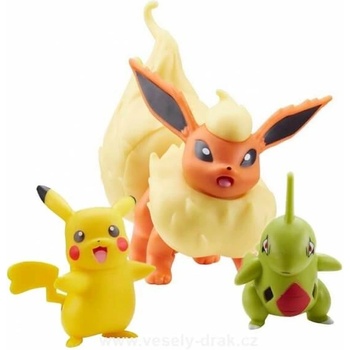 Boti Pokémon akční Flareon Larvitar a Pikachu 5