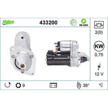 Štartér VALEO 433200