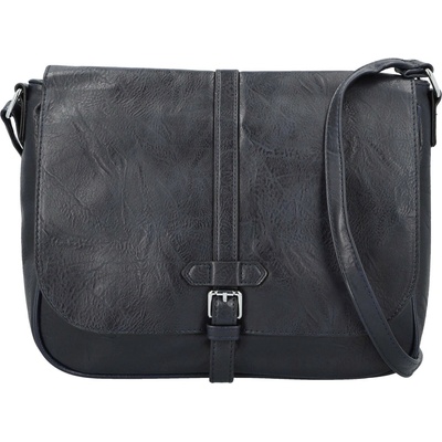 Trendy dámská koženková crossbody kabelka Relinda tmavě modrá