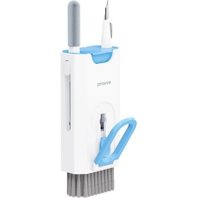 Комплект за почистване на мобилни устройства, слушалки и други - Proove Mr. Cleaner Multifunctional Electronics Cleaning Kit 8-in-1 (бял) (MCS00000802)