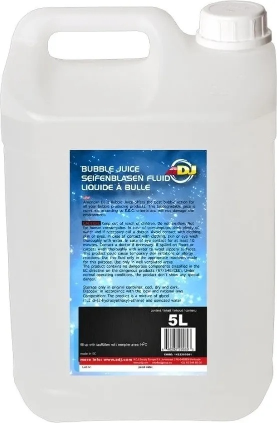 ADJ bubble juice ready mixed 5 L Течности за машини за балончета (1422200001)