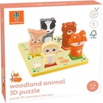 Orange Tree Toys Дървен 3D пъзел Orange Tree Toys - Горски животни (OTT20043) - ozone