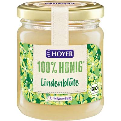 HOYER Bio med z lipových květů 250 g