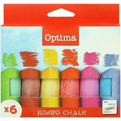Optima Асфалтова креда OPTIMA Jumbo 6 броя 100085 (100085)