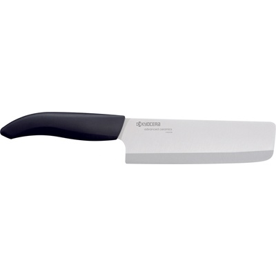 KYOCERA (Kyoto Ceramics - Япония) Керамичен сатър KYOCERA с бяло острие и черна дръжка - 15 см (Kyocera FK-150 WH-BK)